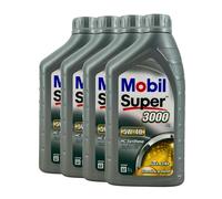 MOBIL Super 3000 X1 5W-40 Huile VW 50200, Renault RN0700 RN0710,4x1 Litre