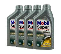 MOBIL Super 3000 X1 5W-40 Huile VW 50200, Renault RN0700 RN0710,4x1 Litre