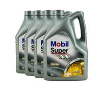 MOBIL Super 3000 X1 5W-40 Huile VW 50200, Renault RN0700 RN0710,4x5 Litre