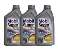 Mobil Super 3000 X1 Formula Fe 5W-30 Huile Ford Acea A5/B5 Wss- 913 3x1 Litre
