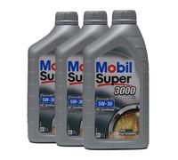 MOBIL Super 3000 X1 Formula Fe 5W-30 Huile Ford WSS-M2C913-D, 3x1 Litre