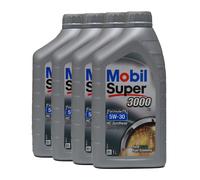 MOBIL Super 3000 X1 Formula Fe 5W-30 Huile Ford WSS-M2C913-D, 4x1 Litre