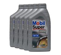 MOBIL Super 3000 X1 Formula Fe 5W-30 Huile Ford WSS-M2C913-D, 5x1 Litre