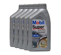 MOBIL Super 3000 Xe 5W-30 Huile MB 229.31, 229.51, 229.52, dexos2, 5x1 Litre