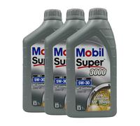 MOBIL Super 3000 XE1 5W-30 Huile BMW Longlife-04, MB 229.52, 3x1 Litre