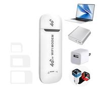 Mobile 4G LTE Wi-FI Dongle,Routeur WiFi Mobile pour Voiture Surf Stick Contrat Dongles, avec Support de Fente pour Carte SIM Aiguille de Carte,Portable LTE