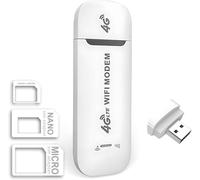 Mobile 4G LTE Wi-FI Dongle SIM Prise USB Routeur sans Fil avec Support de Fente pour Carte SIM Aiguille de Carte,Portable LTE B1/B3/B7/B8/B20/B38/B40/B41
