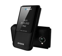 Mobile aiwa FP-24 de base / senior de couleur noire avec écran QVGA 2,4"" + écran externe SQVGA 1,44"", 32 Mo de RAM + 32 Mo internes,