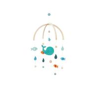 Gollnest & Kiesel – Mobile Baleine – Feutre et bois – Décoration harmonieuse pour chambre de bébé