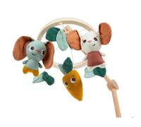 Tiny Love - Mobile bébé en bois Garden of Adventures - Design naturel, 3 peluches, dès la naissance