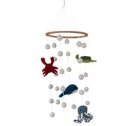 Mobile bébé en feutre, fait à la main, commerce équitable, décoration durable en feutre, décoration de chambre de bébé, pour filles et garçons, à suspendre au-dessus de la table à langer, lit de bébé