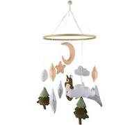 Mobile Musical Bébé - Mobile bébé Ours Brun fait main - mobile musical pour lit