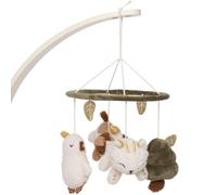 Jollein Mobile Bébé - Tiny Park - Avec Animaux - Mobile Doux pour Lit Bébé et Parc - Stimule les Sens et l’Attention - Cadeau de Naissance