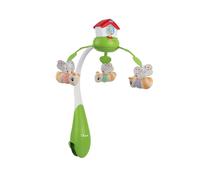 Mobile Berceau Maison des Abeilles, Mobile pour lit bébé, Boîte à musique pour bébé avec abeilles colorées, Projections de lumières et musique apaisante, Mode 3en1, Compatible berceau, Jeux nouveau-nés, 0+ mois