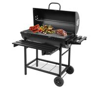 Mobile Charbon Grille D'Appoint Couvercle Thermomètre Aschebehälter Barbecue