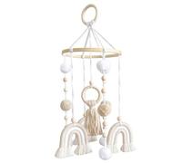Mobile de berceau de bébé, décor pépinière arc-en-ciel Boho, mobile suspendu pour chambre d'enfants, décoration chambre nouveau-né/7, 9x19, 3 pouces