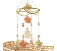 Mobile de berceau pour bébé - Mobile en tissu pour bébés, décoration rotative apaisante de couleurs pour chambre à coucher, salle de crèche