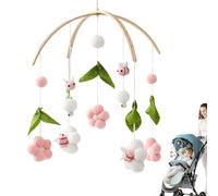 Mobile de berceau pour couffin, mobiles de crèche | Cloche pour lit d'enfant, mobile abeille et fleur pour berceau, jouets suspendus pour berceau de crèche, jouets mignons pour berceau pour garçons et