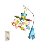 Mobile De Lit Apaisant Pour Bébé Avec Éléphants Rotatifs Musique Apaisante Et Anneau Dentition Sûr Le Développement Sensoriel Jouet Berceau Bébé