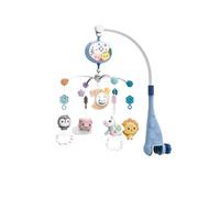 Mobile de Lit Bébé, Mobile Musical Bébé Rotatif avec Hochets Animaux Détachables et Support Mobile, Bébé Mobile de Berceau Musical, Décoration de Chambre d'enfant, Cadeau Nouveaux-nés