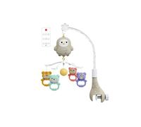 Mobile de Lit Bébé, Mobile Musical Bébé Rotatif avec Hochets Animaux Détachables et Support Mobile, Bébé Mobile de Berceau Musical, Décoration de Chambre d'enfant, Cadeau Nouveaux-nés