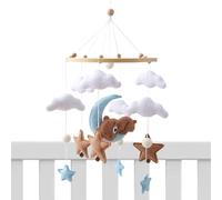 Mobile de Lit pour Bébé - Mobile Nounours Jouets pour Berceau,Jouet Berceau Animal Ours en Felt, Aide Apaisante au Sommeil pour Fils, Fille, Garçons, Filles et Tout-Petits