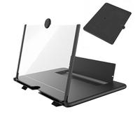 Mobile Display Projector - Portable Screen Enhancer for Videos with Compact Foldable Build | Enlarged Viewing for Games with Movies and Photos for Family and Travel Entertainment