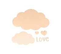 Mobile en bois nuages