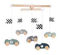 Mobile en bois Petites Voitures de Course Jabadabado® - Décoration C
