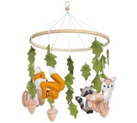 Mobile en Feutre avec Animaux de la Forêt pour Lit et Table à Langer - Cadeau de Nouveau-né pour Bébé