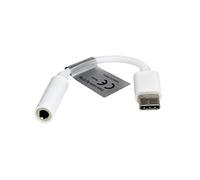 Mobile-Laden Adaptateur Audio to 3,5mm Compatible avec Crosscall Stellar-M6, stéréo avec câble, env.10,5cm