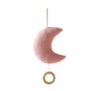 Mobile Lit Bébé Mobile Musical Lit Bébé Cloches de Lit Bébé Lune Mobile Carillon Nouveau-né Chambre de Bébé Cloche de Lit Mobile pour Bébé en Feutre Décoration de Berceau Garçon Et Fille