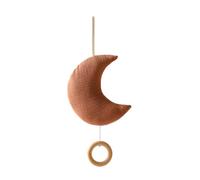 Mobile Lit Bébé Mobile Musical Lit Bébé Cloches de Lit Bébé Lune Mobile Carillon Nouveau-né Chambre de Bébé Cloche de Lit Mobile pour Bébé en Feutre Décoration de Berceau Garçon Et Fille
