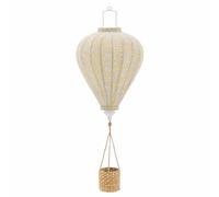 Bloomingville Mini pompon mobile, jaune, polyester, 35 x 85 cm