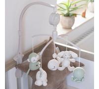 Mobile musical Animals Laurel Green-Warm Linen