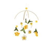 Mobile Musical Bébé Abeille et Fleur, Mobile pour Berceau, Jouet d’Éveil Sensoriel Suspendu, Décoration de Chambre Bébé, Cadeau de Naissance