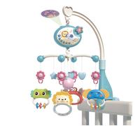 Mobile Musical Bébé Chevet Musical Rotatifs Poussette Rotative Chevet Cloche Hochet Avec Télécommande et Projection 400 Mélodies
