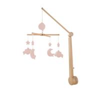 Mobile musical bébé en bois avec 4 jouets - UNI PETALE