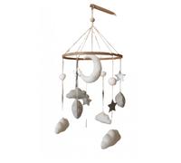 Mobile Musical Bébé - Mobile bébé Moon And Stars fait main - mobile musical pour lit