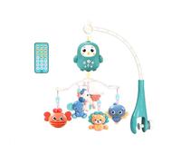 Mobile Musical Bébé, Mobile pour Lit Bébé avec Musique et Boîte à Musique Télécommandée, Hochets Bébé Rotatifs Suspendus Mobile Bébé avec Bras Réglable, Cadeau Nouveau Née, Type 1