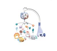 Mobile Musical Bébé, Mobile pour Lit Bébé avec Musique et Boîte à Musique Télécommandée, Hochets Bébé Rotatifs Suspendus Mobile Bébé avec Bras Réglable, Cadeau Nouveau Née, Type 3