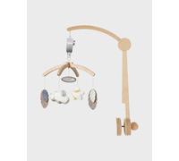 Mobile Musical Bras En Bois - Plumes De Lune Blanc TU