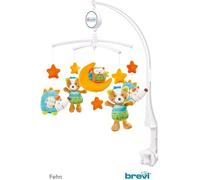 Fehn Mobile musical Sleeping Forest - Mobile à remonter avec mélodie musicale Sais-tu combien il y a d'étoiles et figurines pour apaiser et occuper - Avec fixation au lit pour bébé de 0 à 5 mois