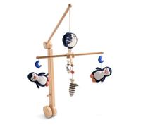 Mobile musical en bois avec jouets pingouin - BABY SAILOR