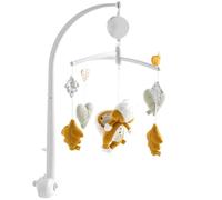 Mobile musical en velours blanc