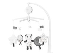 Sauthon Mobile musical Chao Chao en velours blanc