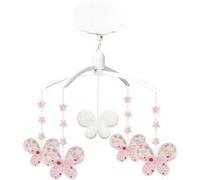 Mobile Musical Etoiles Papillons Fleurs Roses Trousselier G