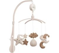 Mobile musical animaux beige, marron, noir TU