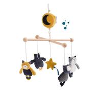 Mobile musical Les Moustaches Moulin Roty - Multicolore - Pour bébé