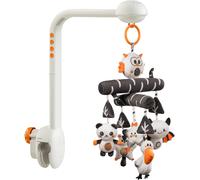 Mobile Musical Lit Bébé, Jouet 3 En 1 Avec Projecteur De Veilleuse, Rotation, Musique Et Bruit Blanc, Muet Spin Moteur Pépinière Animaux Jouets Pour Bebe Garçon Fille Enfant 0 1 2 3 5 6 Années